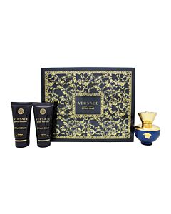 Versace Pour Femme Dylan Blue Gift Set 50ml EDP + 50ml Body Lotion + 50ml Shower Gel | Maznun Fashion