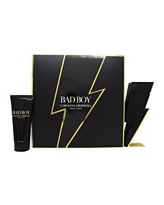 Carolina Herrera Bad Boy Gift Set 100ml EDT + 100ml Shower Gel | Maznun Fashion