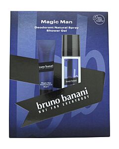 Bruno Banani Magic Man Gift Set 75ml Deodorant Natural Spray + 50ml Shower Gel | Maznun Fashion
