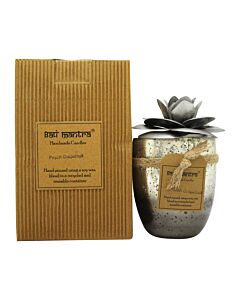 Bali Mantra Camellia Glass Silver Candle 500g - Peach Grapefruit | Maznun Fashion