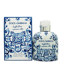 Dolce & Gabbana Light Blue Pour Homme Summer Vibes Eau de Toilette 125ml Spray | Maznun Fashion