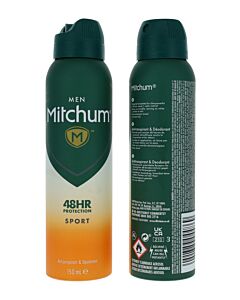 Mitchum Men Sport 48HR Protection Deodorant Spray 150ml Spray | Maznun Fashion