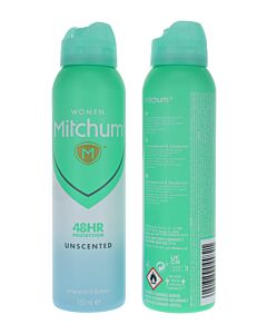Mitchum Women Advanced Control Unscented 48HR 150ml Spray | Maznun Fashion