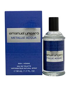 Emanuel Ungaro Metallic Acqua Men Eau de Toilette 50ml Spray | Maznun Fashion