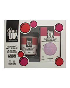 Bubble Up Cherry Berry Bath & Body Gift Set 210g Big Bath Bar Berry & 220g Body Butter Cherry Nice | Maznun Fashion