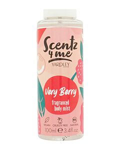 Yardley Scentz 4 Me Fragranced Body Mist 100ml Spray - Very Berry | Maznun Fashion