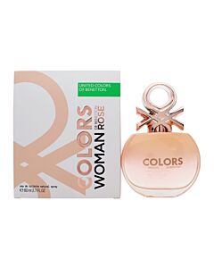 Benetton Colors Woman Rose Eau de Toilette 80ml Spray | Maznun Fashion