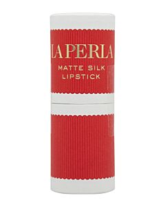 La Perla Matte Silk Lipstick - #112 - Tiramisu Red - 3.5g | Maznun Fashion