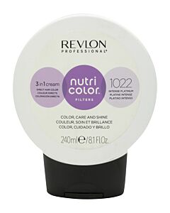 Revlon Nutri Color Filters 3 in 1 Cream Hair Colourant 240ml -1022 Intense Platinum | Maznun Fashion