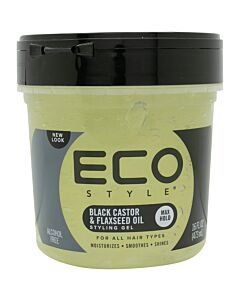 Eco Styler Black Castor & Flaxseed Oil Gel 473ml | Maznun Fashion