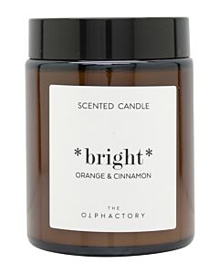 The Olphactory Bright Orange Cinnamon Scented Candle 135g | Maznun Fashion