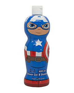 Marvel Captain America 1D Shower Gel & Shampoo 400ml | Maznun Fashion