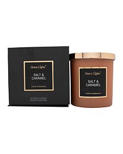 Home Lights Salt & Caramel Scented Candle 215g | Maznun Fashion