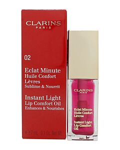 Clarins Instant Light Lip Comfort Oil 7ml - 02 Raspberry | Maznun Fashion
