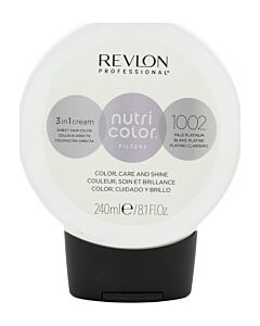 Revlon Nutri Color Filters 3 in 1 Cream Hair Colourant 240ml - 1002 Pale Platinum | Maznun Fashion