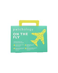 Patchology On the Fly Travel Set: Hydrate Sheet Mask 2pcs + Flash Eye Gel + Hydrating Lip Gel + Restoring Eye Gel | Maznun Fashion