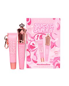 Sunkissed Sugar Sweet Marshmallow Gift Set 16ml Lip Conditioner + 8ml Lip Gloss | Maznun Fashion