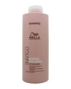 Wella Professionals Invigo Blonde Recharge Color Refreshing Shampoo 1000ml - Cool Blonde | Maznun Fashion