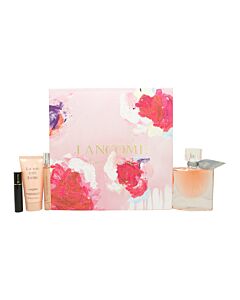 Lancôme La Vie Est Belle Gift Set 50ml EDP + 10ml EDP + 50ml Body Lotion + 2ml Black Hypnôse Mascara | Maznun Fashion