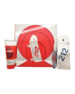 Carolina Herrera 212 Heroes Gift Set 90ml EDT + 100ml Shower Gel + 10ml EDT | Maznun Fashion