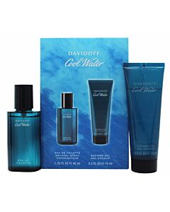 Davidoff Cool Water Gift Set 40ml EDT + 75ml Shower Gel | Maznun Fashion