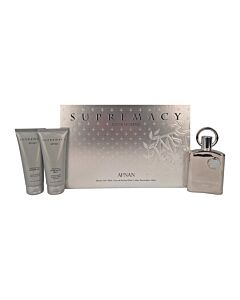 Afnan Supremacy Silver Gift Set - EDP 100ml Spray + 150ml Shower Gel | Maznun Fashion
