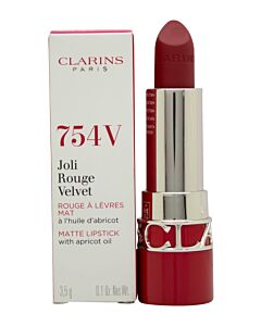 Clarins Joli Rouge Velvet Lipstick 3.5g - 754V Deep Red | Maznun Fashion