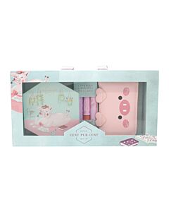 Cent Pur Cent CPC Kids Peppa Time Gift Set 5 Pieces (This set contains:1 x Notepad, 1 x Diary, 1 x kids? lipstick, 1 x kids lip gloss, 1 x kids? mascara) | Maznun Fashion