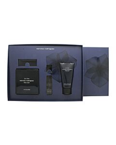 Narciso Rodriguez Bleu Noir Gift Set 100ml EDP + 10ml EDP + 50ml Shower Gel | Maznun Fashion