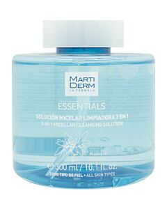 Martiderm Essentials Micellar 3-in-1 Cleansing Solution 300ml | Maznun Fashion