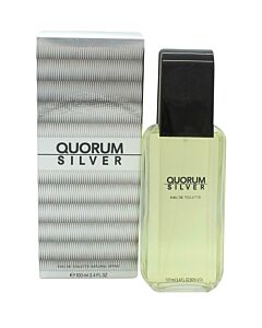 Antonio Puig Quorum Silver Eau de Toilette 100ml Spray-C8728 | Maznun Fashion