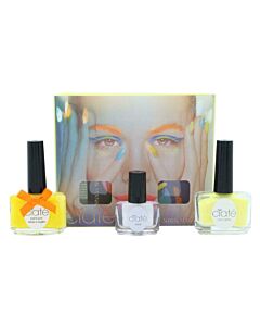 Ciaté Corrupted Neon Manicure Gift Set 13.5ml Neon Orange Nail Polish + 10g Neon Glitter + 5ml Black Light Top Coat-J89081 | Maznun Fashion