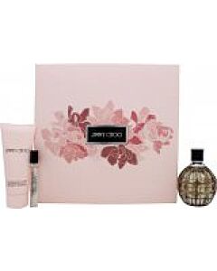Jimmy Choo Jimmy Choo Gift Set 100ml EDP + 100ml Body Lotion + 7.5ml EDP-K265194 | Maznun Fashion