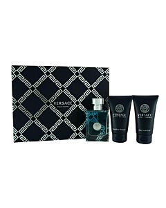 Versace pour Homme Gift Set 50ml EDT + 50ml Shower Gel + 50ml Aftershave Balm-J72181 | Maznun Fashion