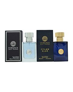 Versace Homme Gift Set 30ml Pour Homme EDT + 30ml Pour Homme Dylan Blue EDT-S739254 | Maznun Fashion