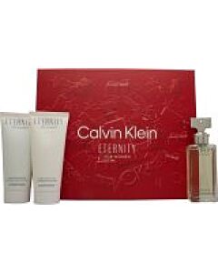 Calvin Klein Eternity Gift Set 50ml EDP + 100ml Shower Gel + 100ml Body Lotion-W407761 | Maznun Fashion