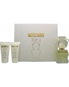 Moschino Toy 2 Gift Set 50ml EDP + 50ml Body Lotion + 50ml Shower Gel-A482437 | Maznun Fashion