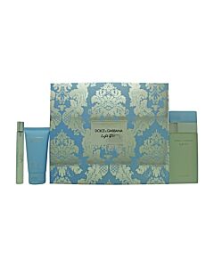 Dolce & Gabbana Light Blue Gift Set 100ml EDT + 50ml Body Cream + 10ml EDT-R391037 | Maznun Fashion