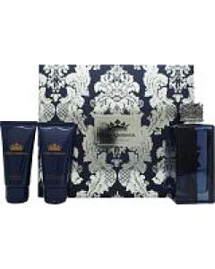 Dolce & Gabbana K Gift Set 100ml EDP + 50ml After Shave Balm + 50ml Shower Gel-F069251 | Maznun Fashion