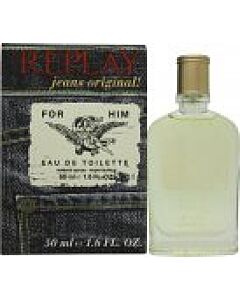 Replay Jeans Original for Him Eau de Toilette 50ml Spray-F64103 | Maznun Fashion