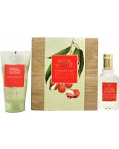 Mäurer & Wirtz 4711 Acqua Colonia Lychee & White Mint Gift Set 50ml EDC + 75ml Shower Gel-Z675421 | Maznun Fashion