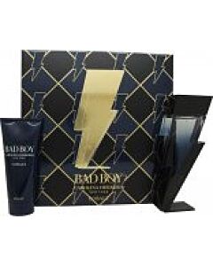 Carolina Herrera Bad Boy Cobalt Gift Set 100ml EDP + 100ml Shower Gel-P931223 | Maznun Fashion