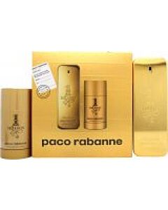 Paco Rabanne 1 Million Gift Set 100ml EDT Spray + 75ml Deodorant Stick-X067241 | Maznun Fashion