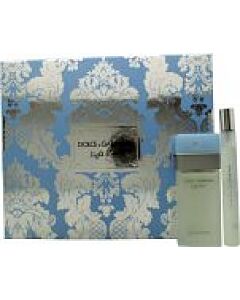 Dolce & Gabbana Light Blue Gift Set 25ml EDT Spray + 10ml EDT Spray-L003892 | Maznun Fashion