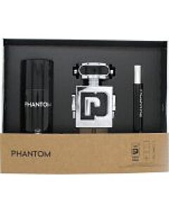 Paco Rabanne Phantom Gift Set 100ml EDT + 10ml EDT + 150ml Deodorant Spray-F102651 | Maznun Fashion