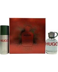 Hugo Boss Hugo Man Gift Set 75ml EDT + 150 Deodorant Spray-P503223 | Maznun Fashion