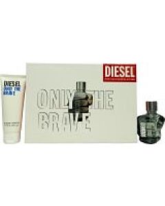 Diesel Only The Brave Gift Set 50ml EDT + 75ml Shower Gel-F253851 | Maznun Fashion