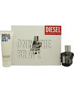 Diesel Only The Brave Gift Set 35ml EDT + 75ml Shower Gel-J461781 | Maznun Fashion