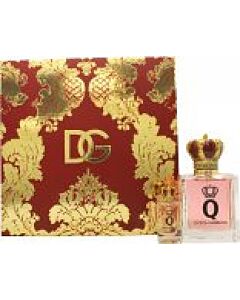 Dolce & Gabbana Q Gift Set 50ml EDP + 5ml EDP-F476751 | Maznun Fashion