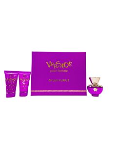 Versace Pour Femme Dylan Purple Gift Set 50ml EDP + 50ml Shower Gel + 50ml Body Lotion-B006423 | Maznun Fashion